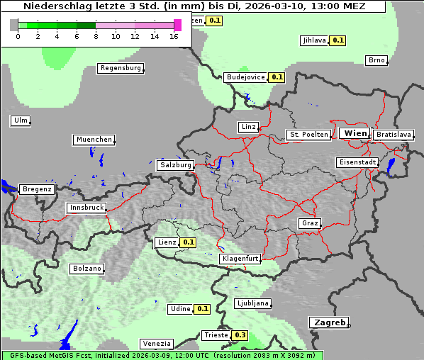 Niederschlag, 10. 3. 2026