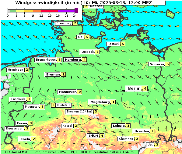 Wind, 13. 8. 2025