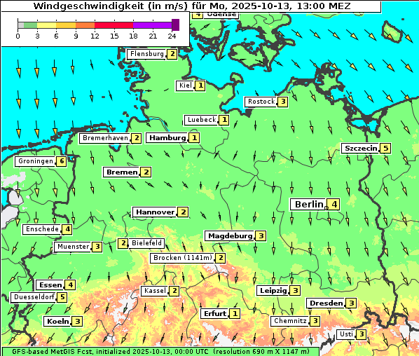 Wind, 13. 10. 2025