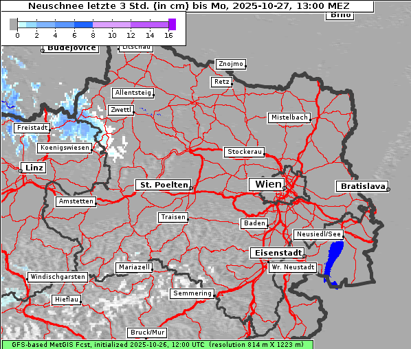 Neuschnee, 27. 10. 2025