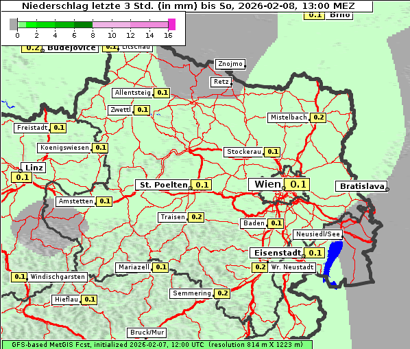 Niederschlag, 8. 2. 2026
