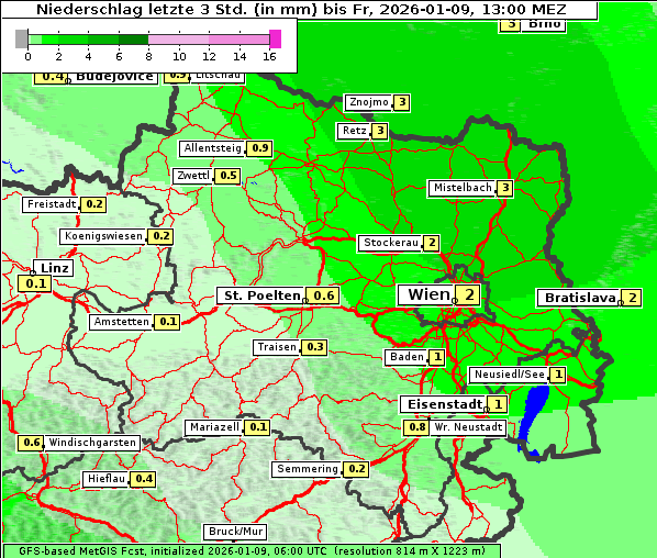Niederschlag, 9. 1. 2026
