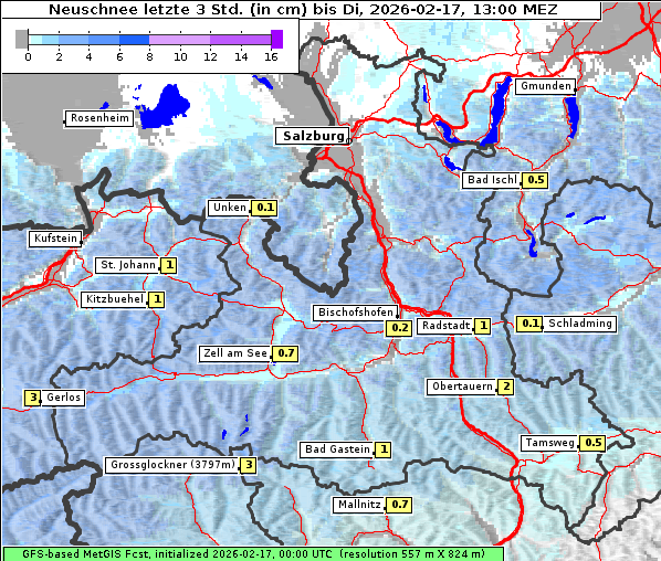 Neuschnee, 17. 2. 2026