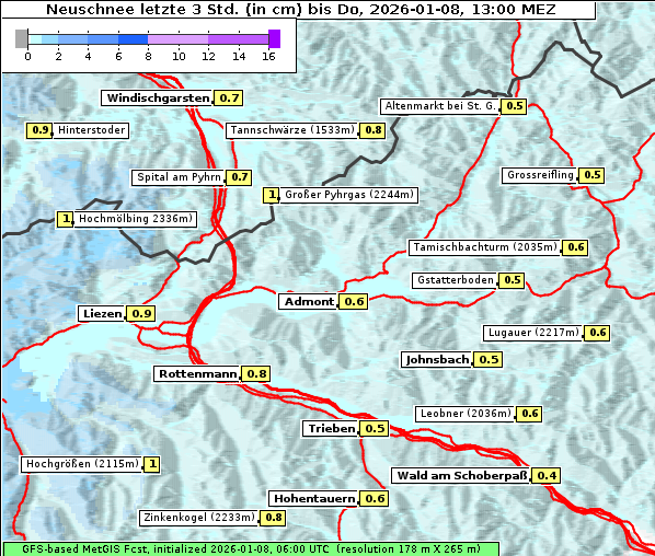 Neuschnee, 8. 1. 2026