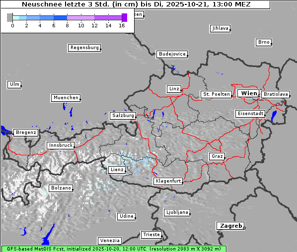 Neuschnee, 21. 10. 2025
