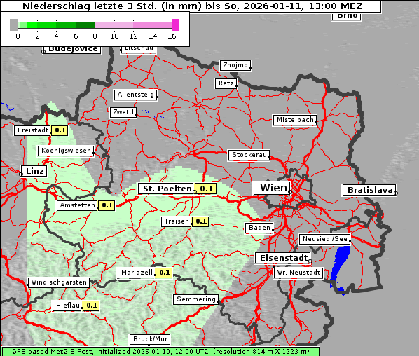 Niederschlag, 11. 1. 2026