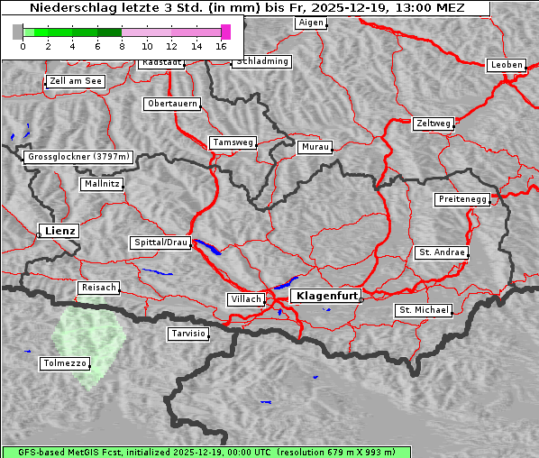 Niederschlag, 19. 12. 2025