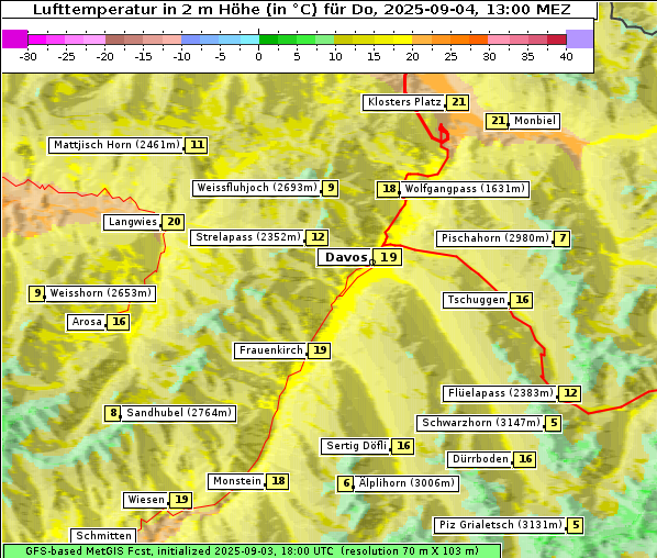 Temperatur, 4. 9. 2025