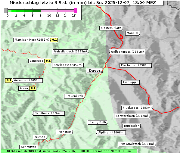 Niederschlag, 7. 12. 2025