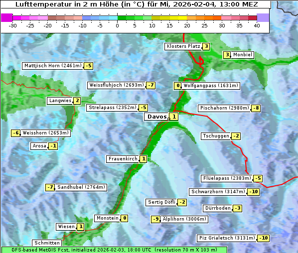 Temperatur, 4. 2. 2026