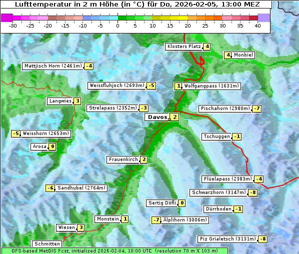 Temperatur, 5. 2. 2026