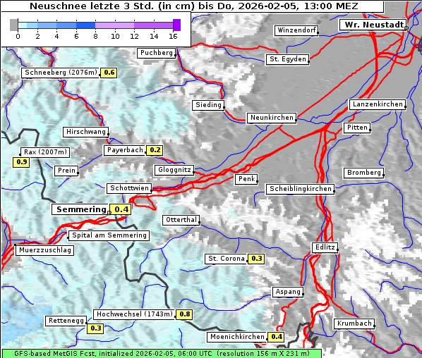 Neuschnee, 5. 2. 2026