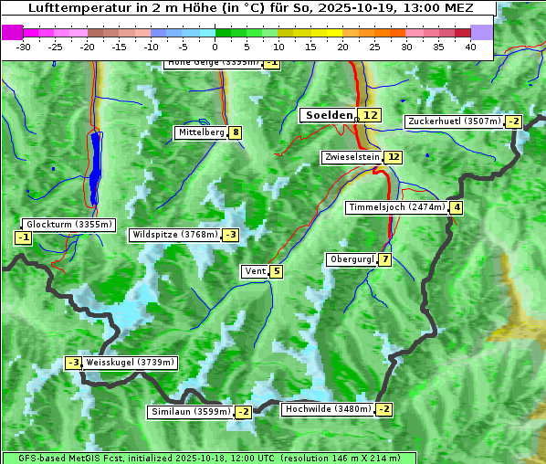 Temperatur, 19. 10. 2025