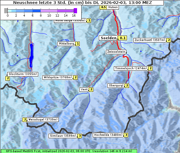 Neuschnee, 3. 2. 2026