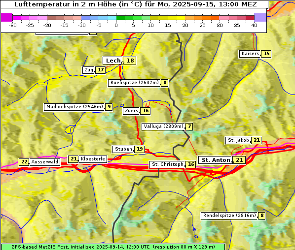 Temperatur, 15. 9. 2025
