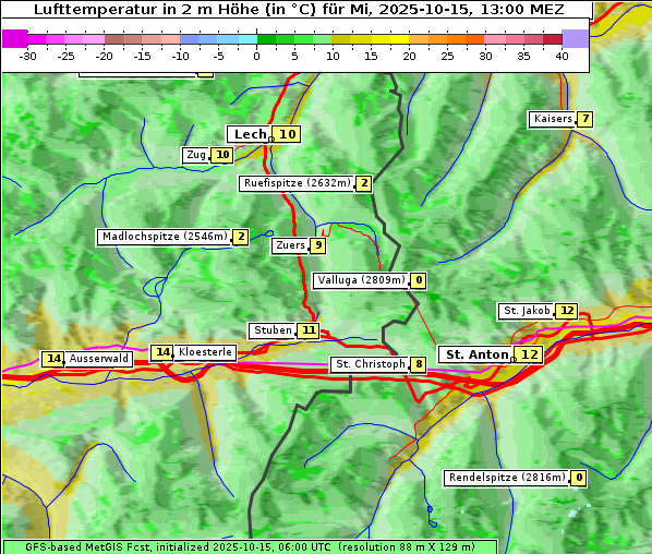 Temperatur, 15. 10. 2025