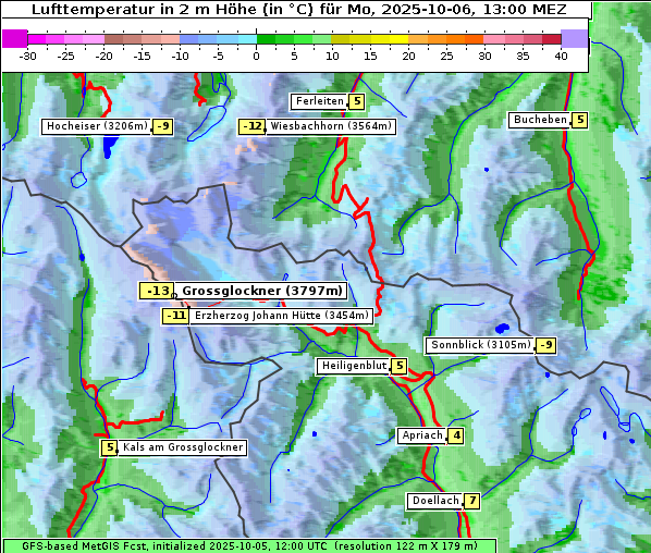 Temperatur, 6. 10. 2025