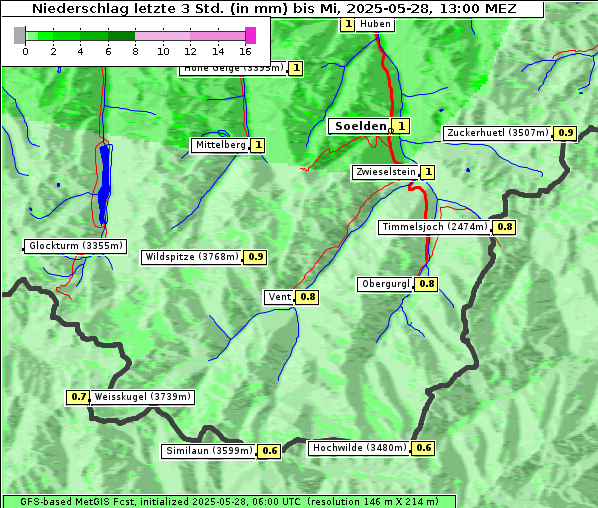 Niederschlag, 28. 5. 2025
