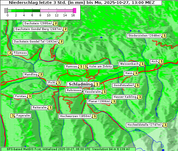 Niederschlag, 27. 10. 2025