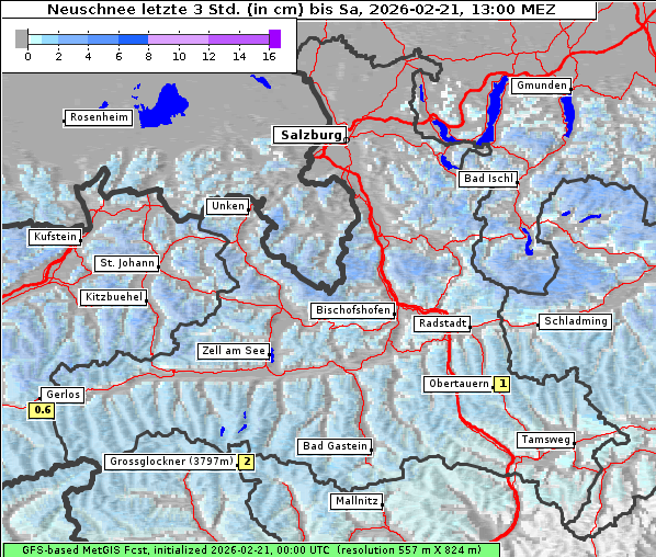 Neuschnee, 21. 2. 2026