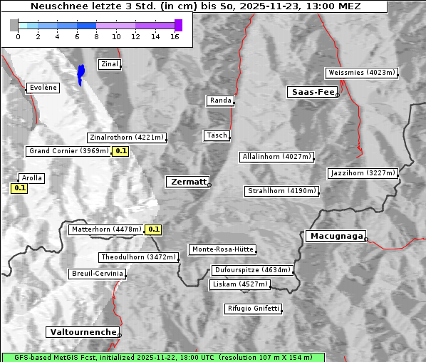 Neuschnee, 23. 11. 2025