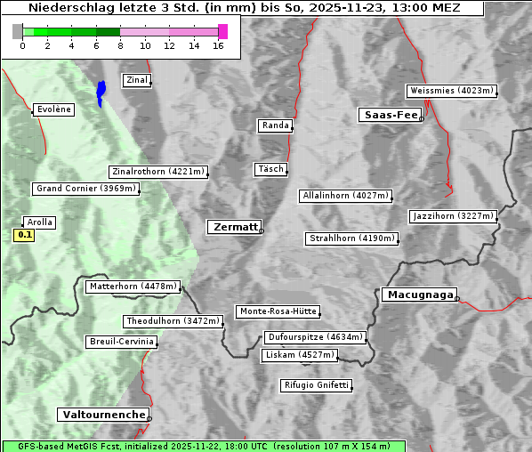 Niederschlag, 23. 11. 2025