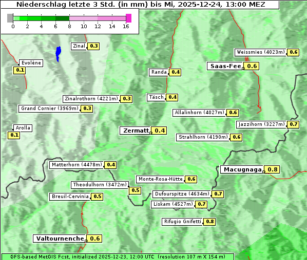 Niederschlag, 24. 12. 2025