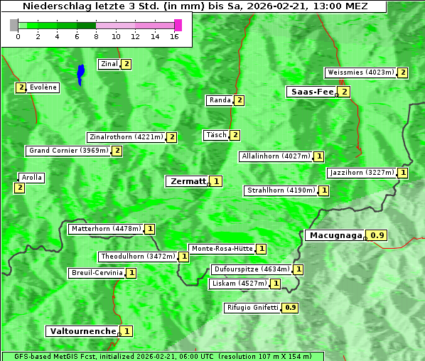 Niederschlag, 21. 2. 2026