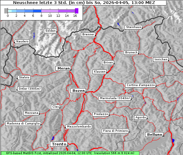 Neuschnee, 5. 4. 2026