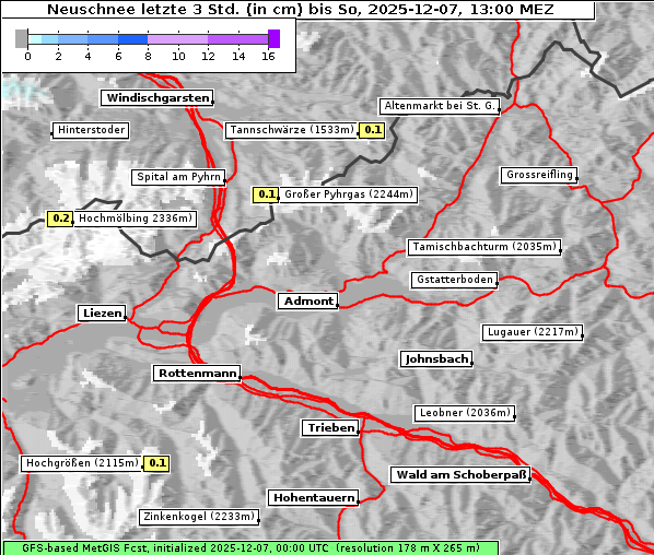 Neuschnee, 7. 12. 2025