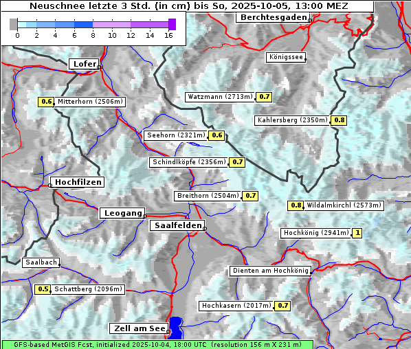 Neuschnee, 5. 10. 2025