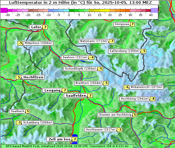 Temperatur, 5. 10. 2025