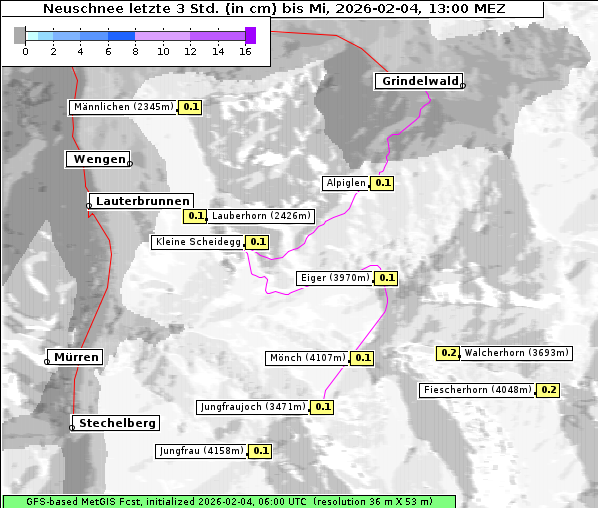 Neuschnee, 4. 2. 2026