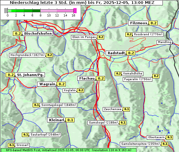 Niederschlag, 5. 12. 2025