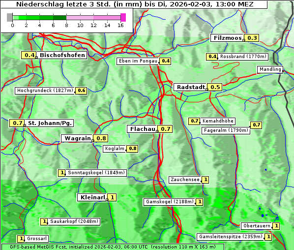 Niederschlag, 3. 2. 2026
