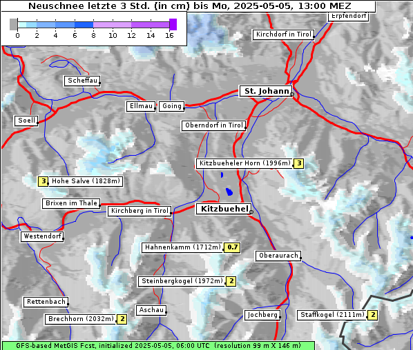 Neuschnee, 5. 5. 2025