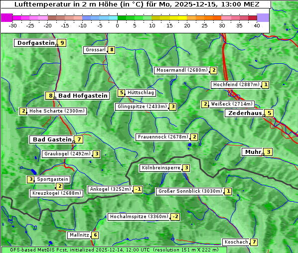 Temperatur, 15. 12. 2025