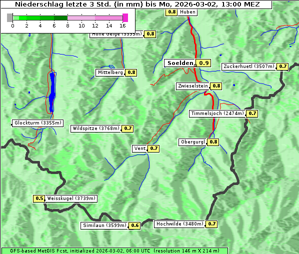 Niederschlag, 2. 3. 2026