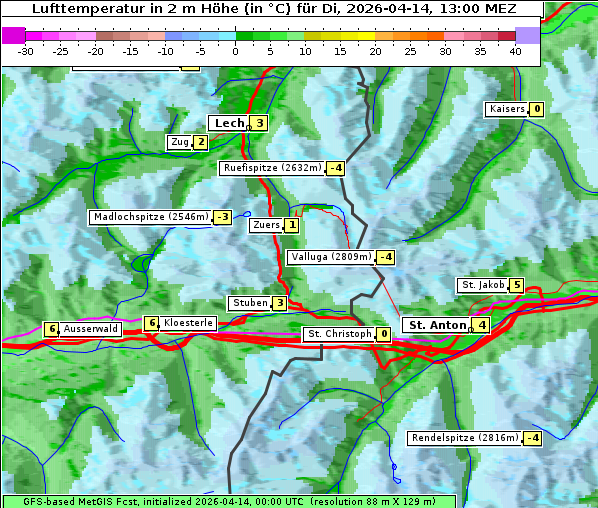 Temperatur, 14. 4. 2026