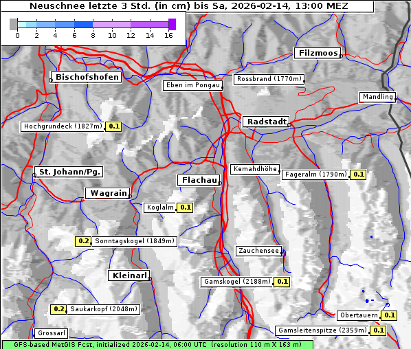 Neuschnee, 14. 2. 2026