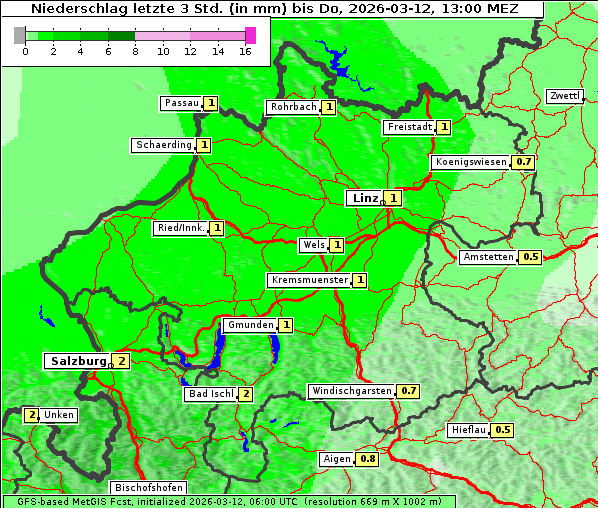 Niederschlag, 12. 3. 2026