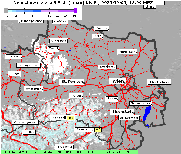 Neuschnee, 5. 12. 2025