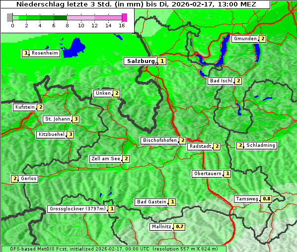 Niederschlag, 17. 2. 2026