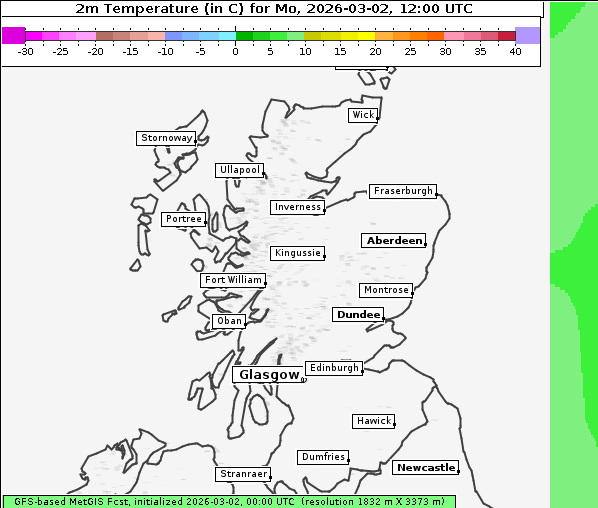 Temperatur, 2. 3. 2026