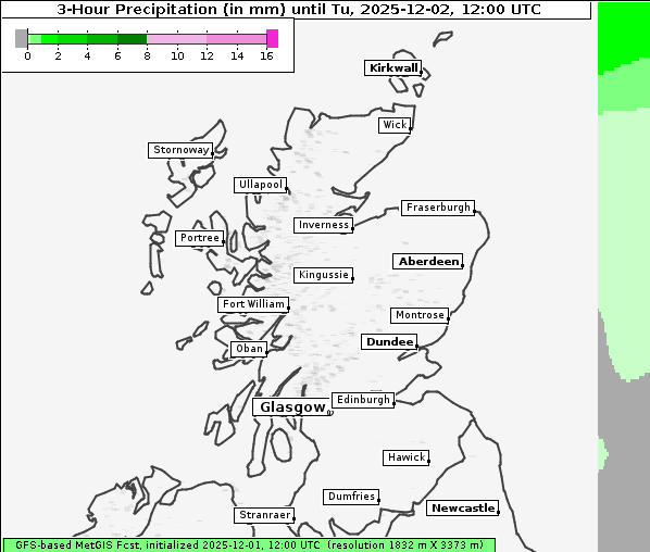 Niederschlag, 2. 12. 2025