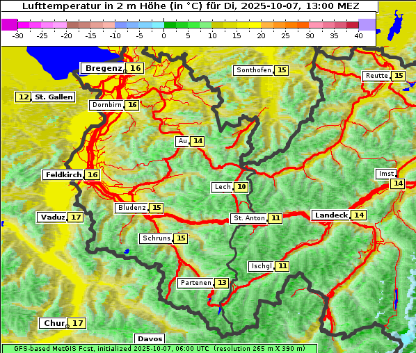 Temperatur, 7. 10. 2025