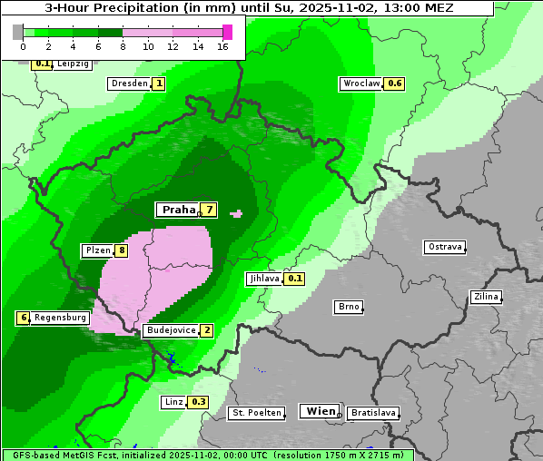 Niederschlag, 2. 11. 2025