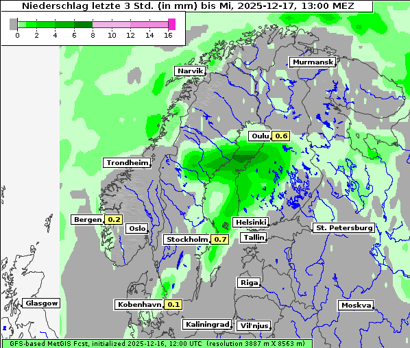 Niederschlag, 17. 12. 2025