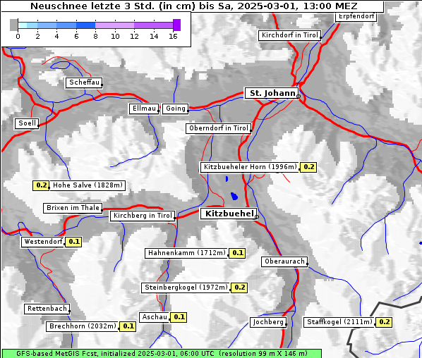 Neuschnee, 1. 3. 2025