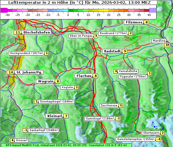 Temperatur, 2. 3. 2026